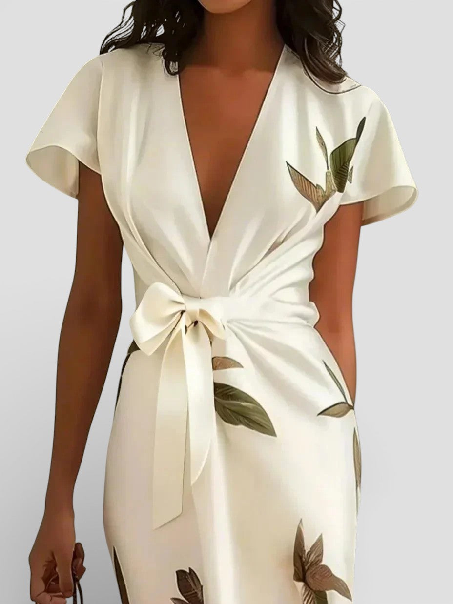 Valeria™ | Vestido cruzado floral elegante