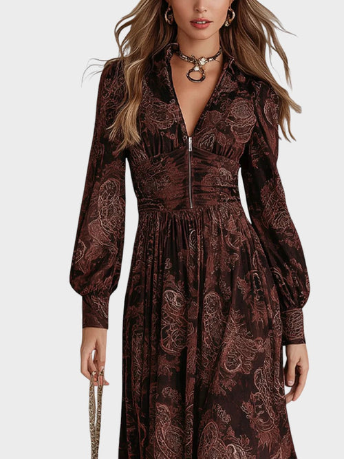 Alejandra™ | Vestido Floral con Corte en la Cintura