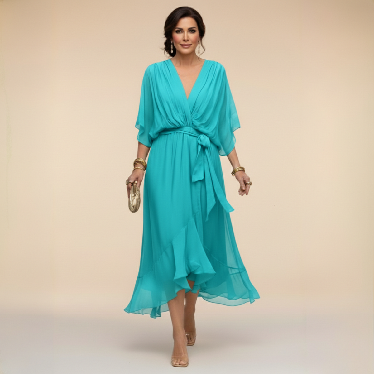 Elena™ | Vestido elegante de chiffon