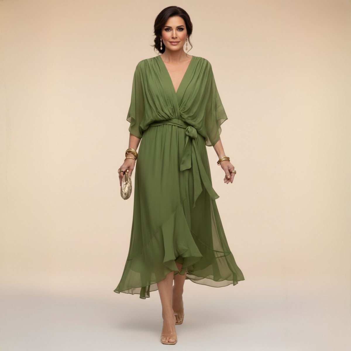 Elena™ | Vestido elegante de chiffon