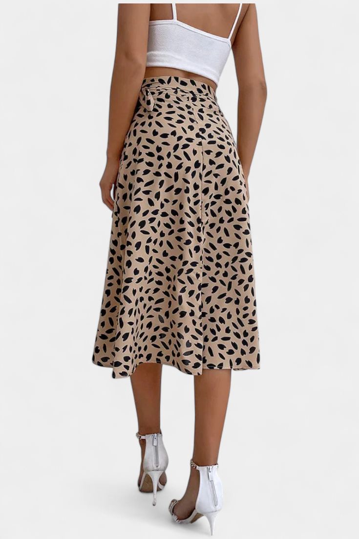 Marina™ | Falda Envolvente Boho con Estampado Asimétrico