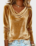 Camila™ | Top Elegante con Cuello Drapeado