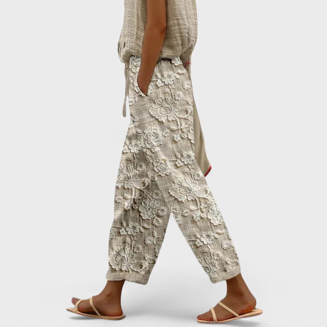 Natalia™ | Pantalones con Estampado Floral y Ajuste Cómodo