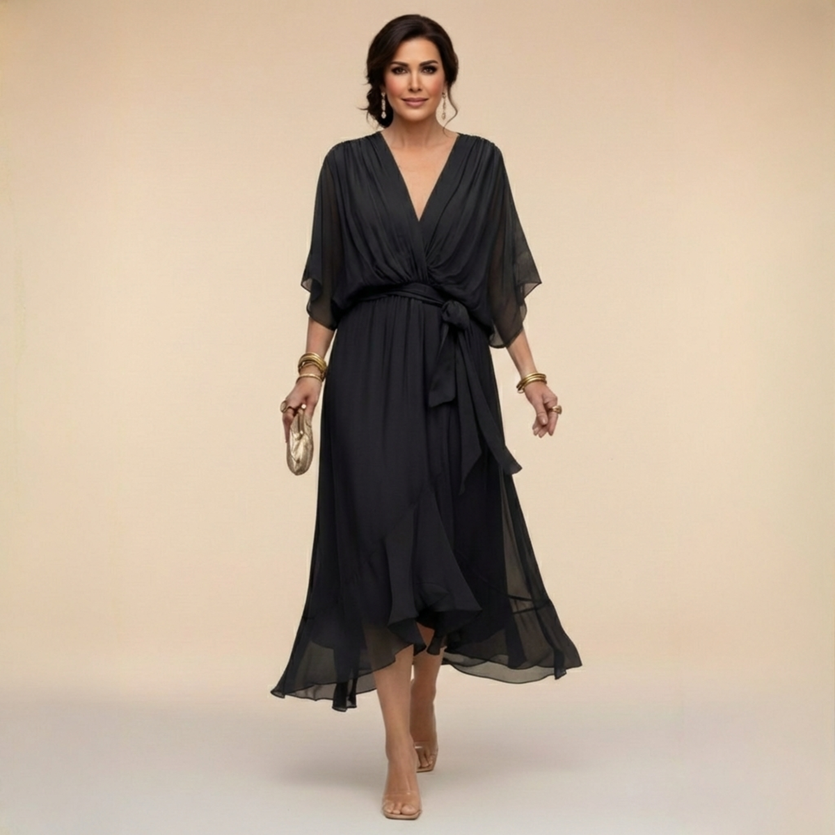Elena™ | Vestido elegante de chiffon