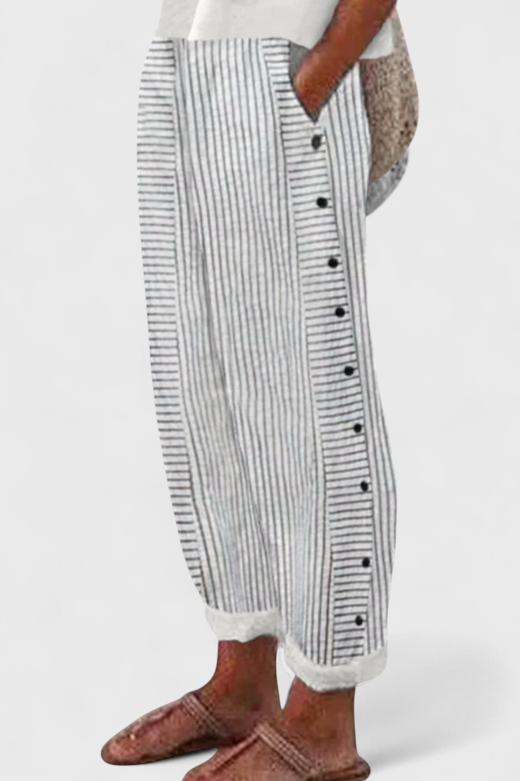 Jimena™ | Pantalones Cortos de Verano a Rayas