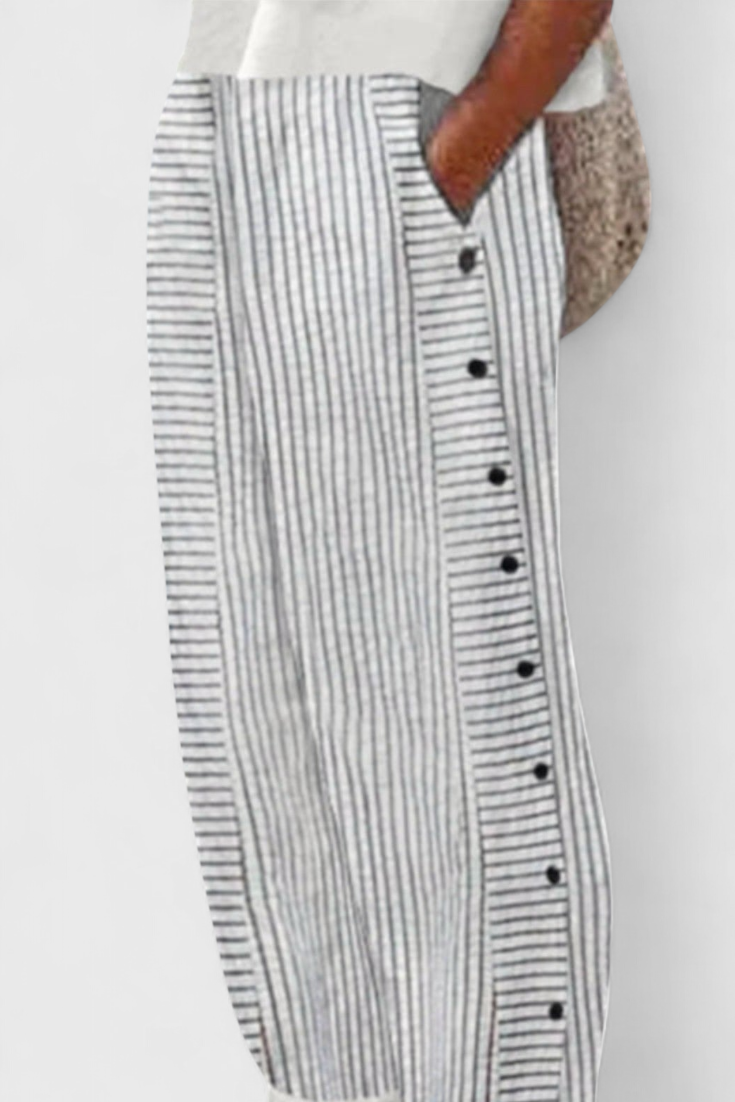 Jimena™ | Pantalones Cortos de Verano a Rayas