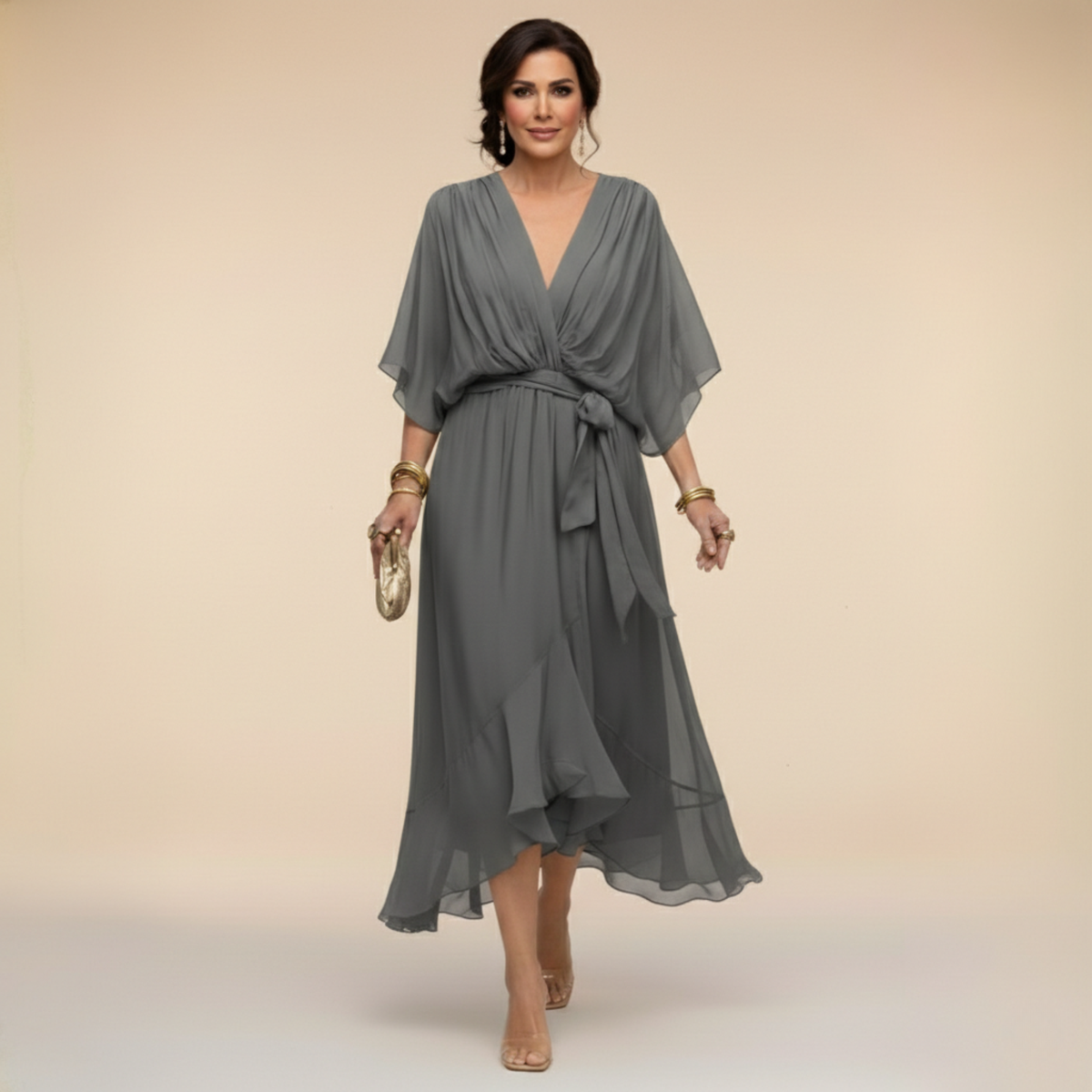 Elena™ | Vestido elegante de chiffon