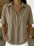 Camila™ | Blusa con cuello y detalle de botones