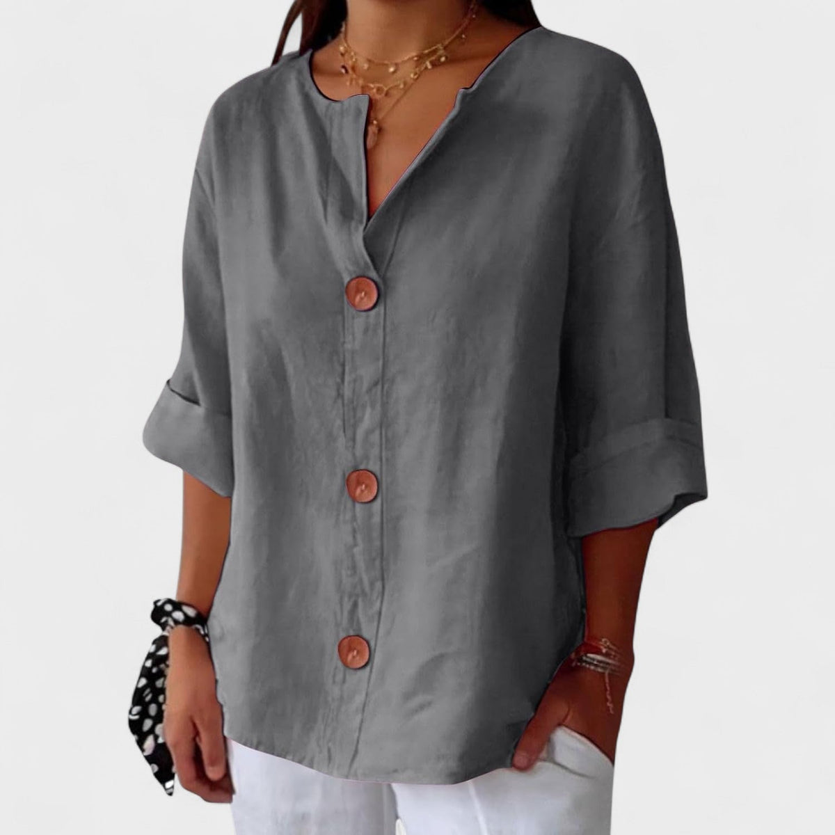 Carmen™ | Blusa Casual de Lino