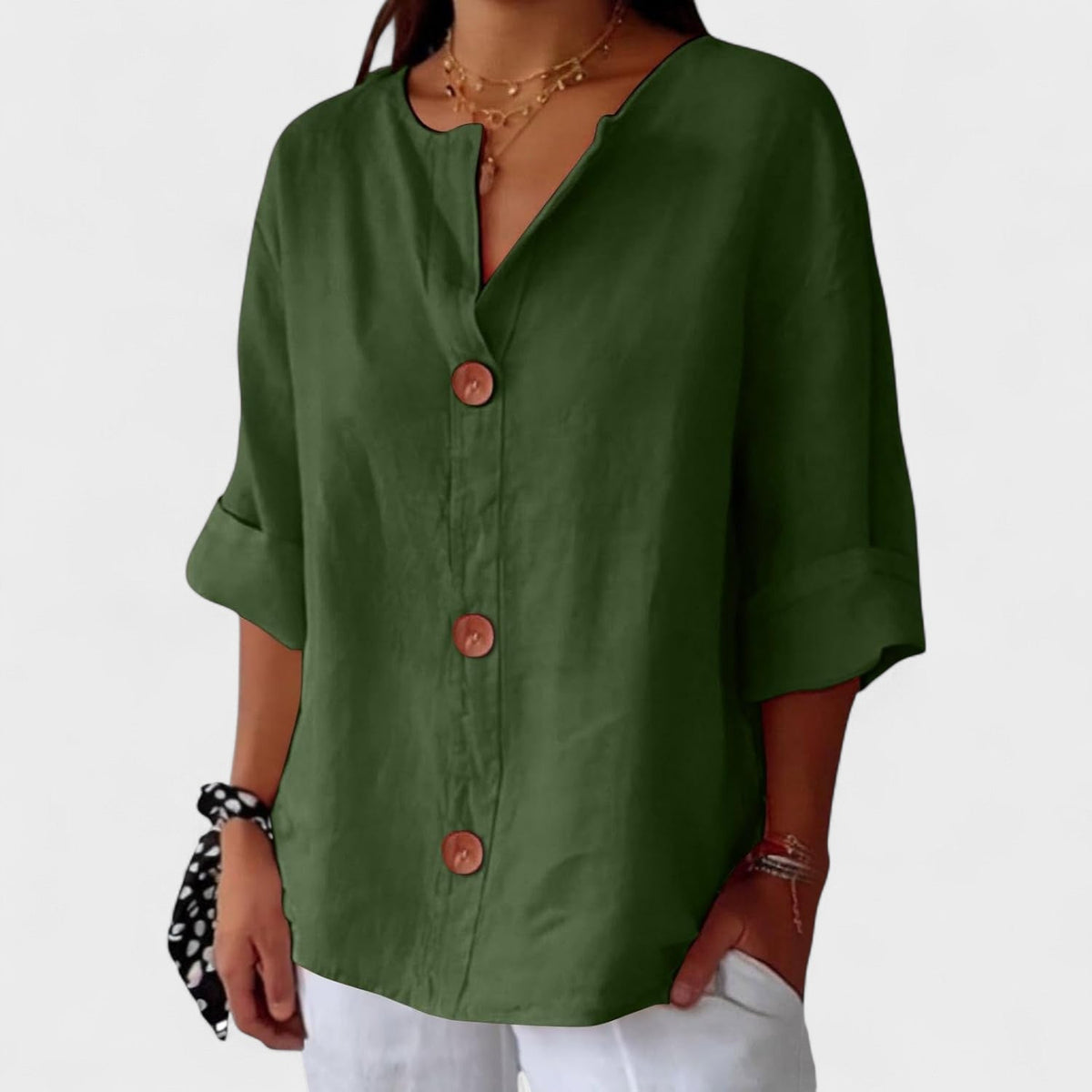 Carmen™ | Blusa Casual de Lino