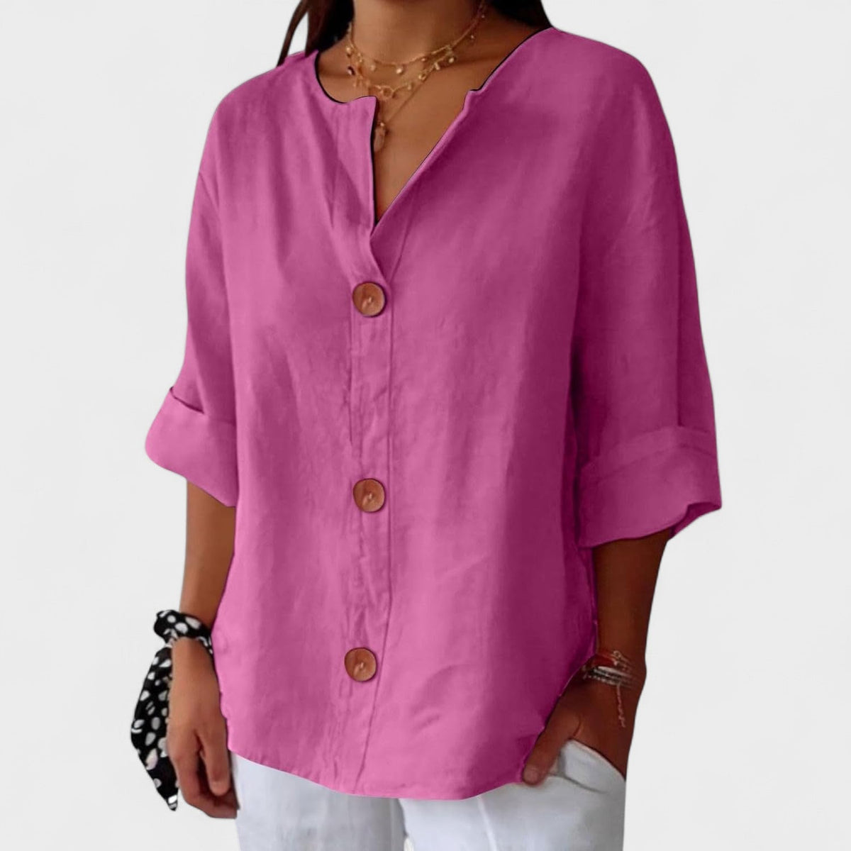 Carmen™ | Blusa Casual de Lino