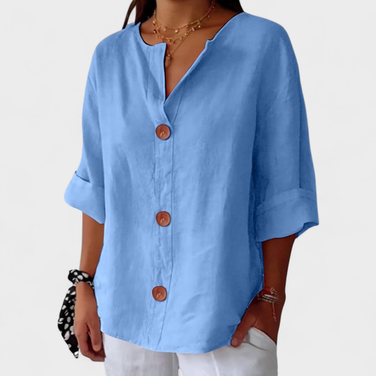 Carmen™ | Blusa Casual de Lino