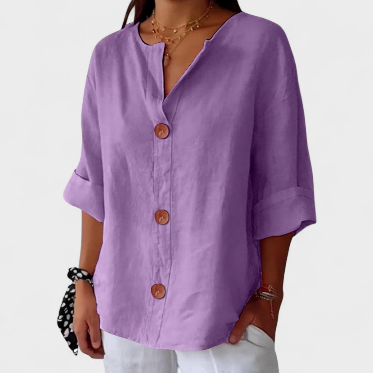 Carmen™ | Blusa Casual de Lino