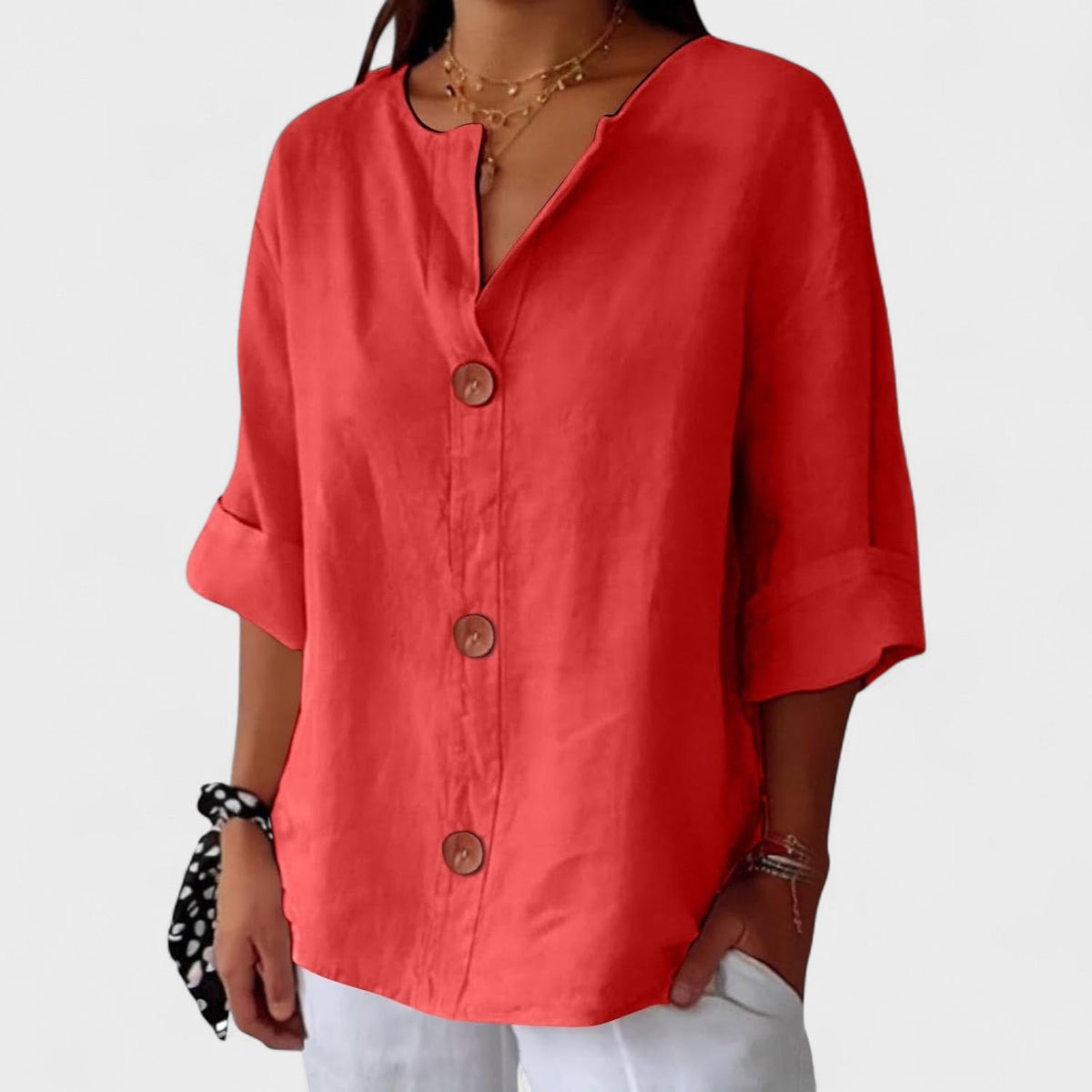 Carmen™ | Blusa Casual de Lino