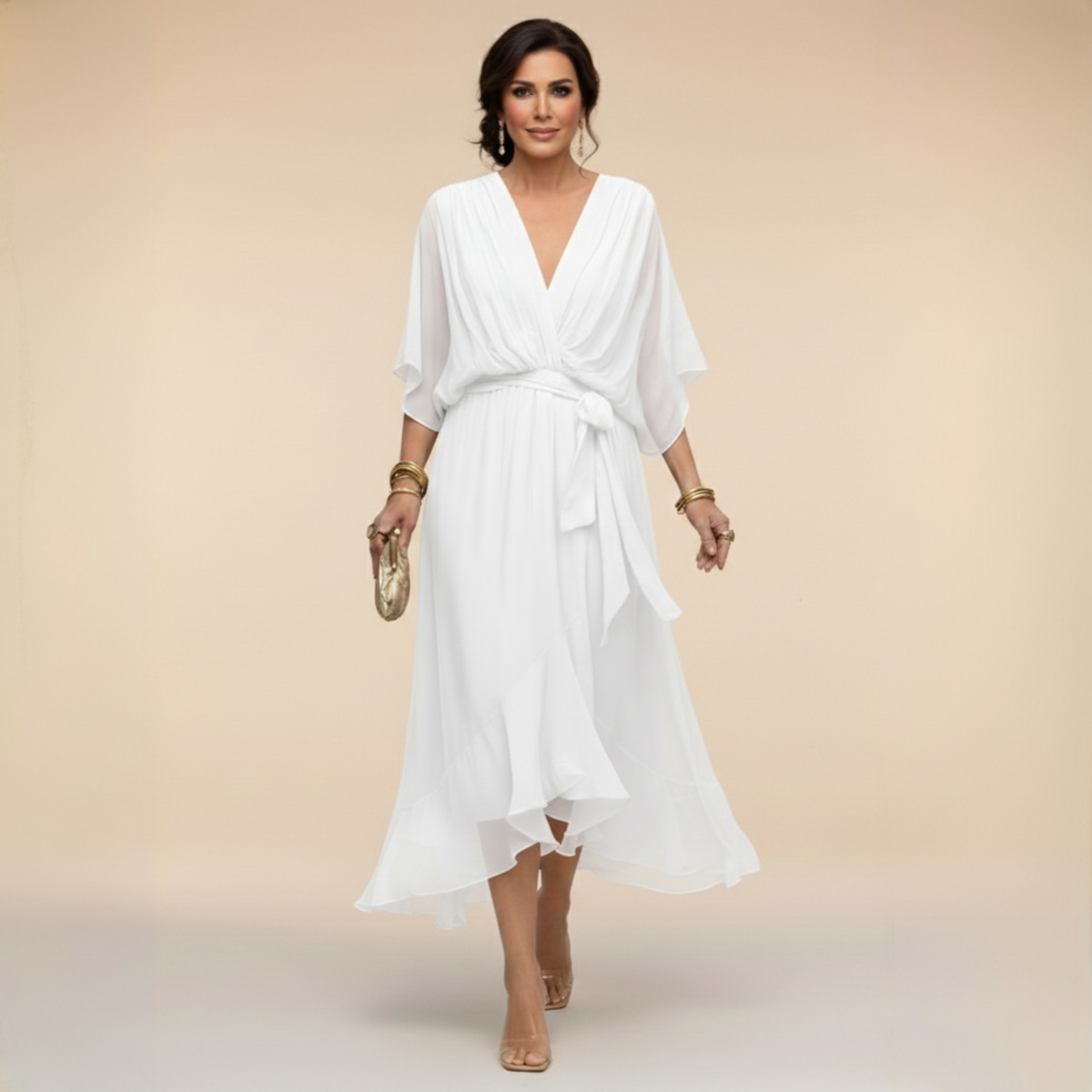 Elena™ | Vestido elegante de chiffon