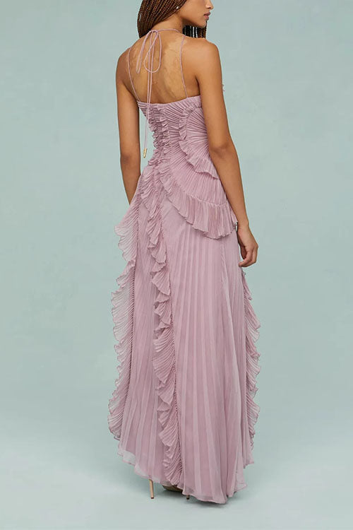 Luna™ | Vestido largo plisado