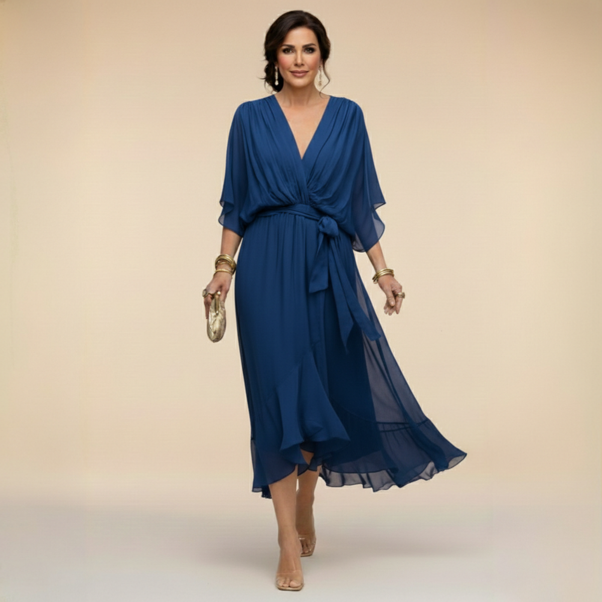 Elena™ | Vestido elegante de chiffon