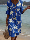 Solana™ | Vestido informal de mujer con estampado floral.