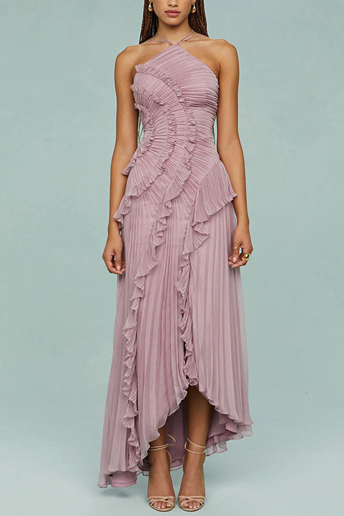 Luna™ | Vestido largo plisado