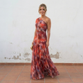 Elena™ | Vestido largo fluido con diseño elegante