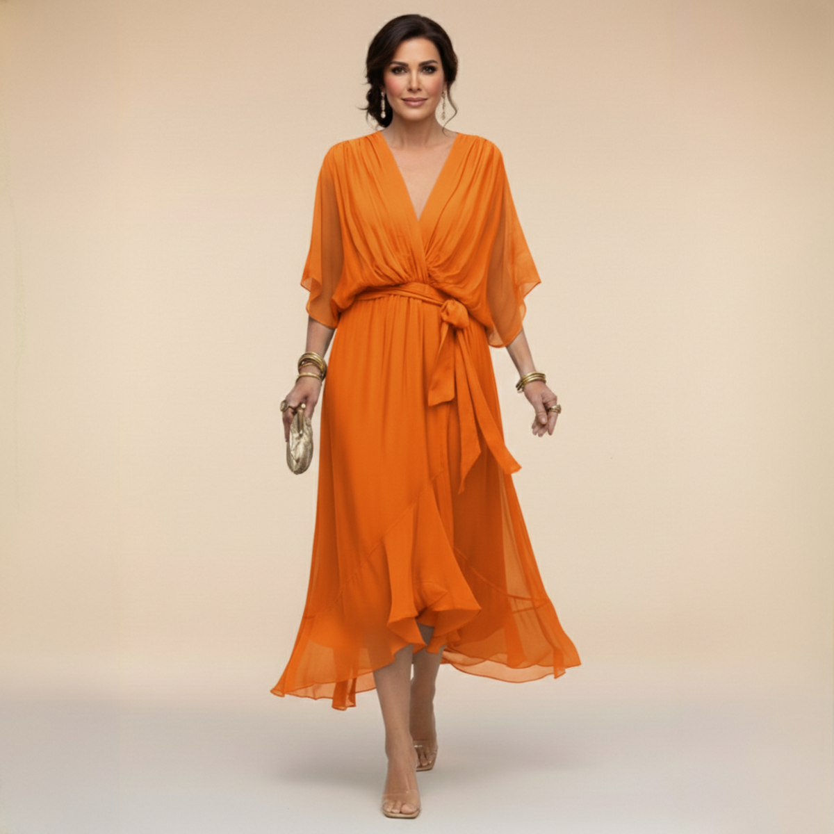 Elena™ | Vestido elegante de chiffon