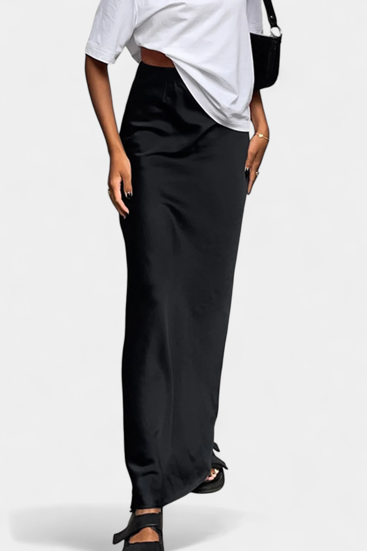 Candela™ | Falda Maxi Utility de Diseño Liso y Estilo Pulido