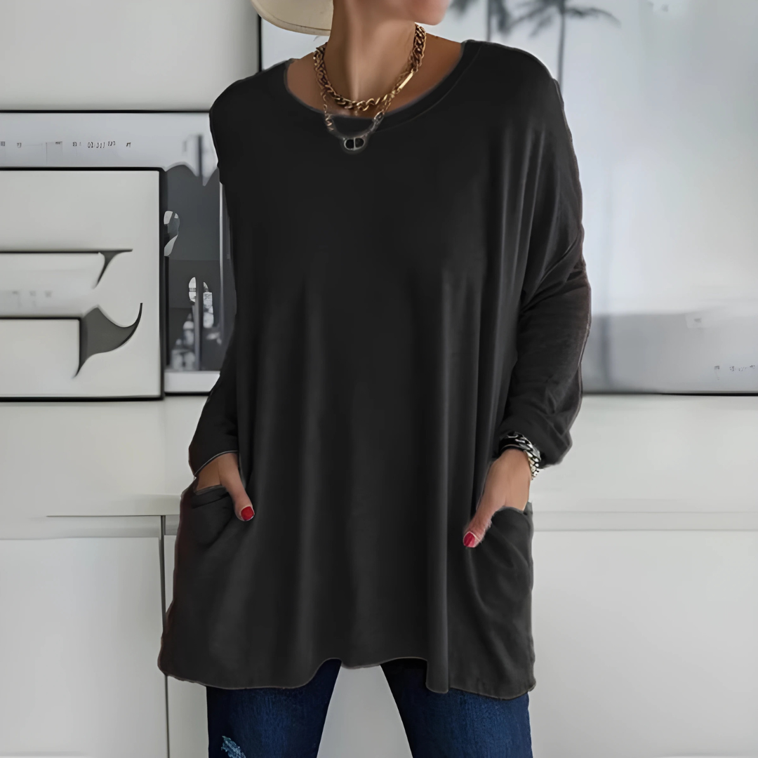 Valentina™ | Top de Manga Larga Relajado