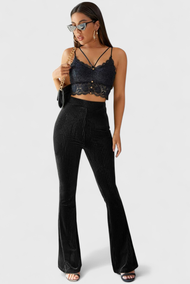 Sofía™ | Pantalones Acampanados de Pana