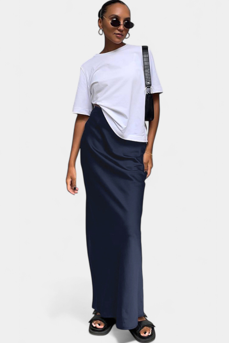 Candela™ | Falda Maxi Utility de Diseño Liso y Estilo Pulido
