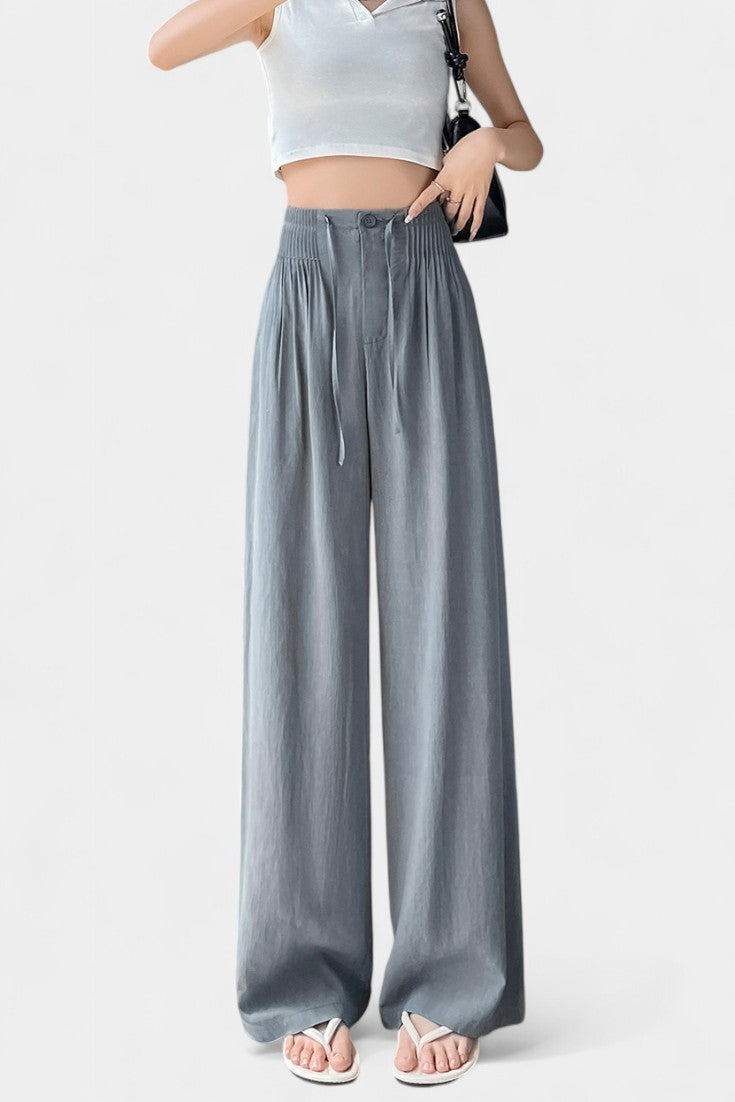 Mónica™ | Pantalones de Cintura Alta y Pierna Ancha