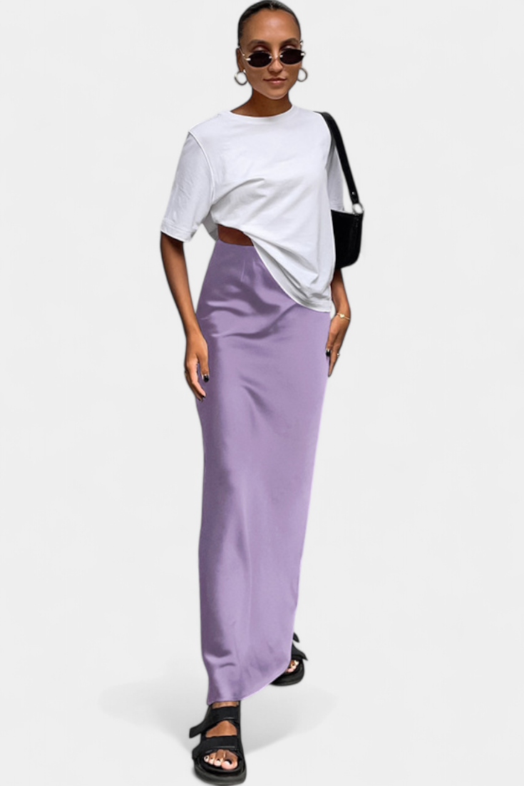 Candela™ | Falda Maxi Utility de Diseño Liso y Estilo Pulido