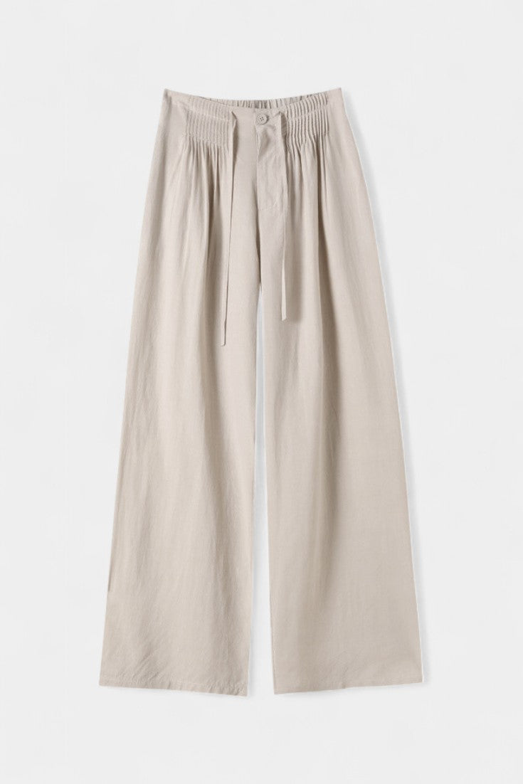 Mónica™ | Pantalones de Cintura Alta y Pierna Ancha