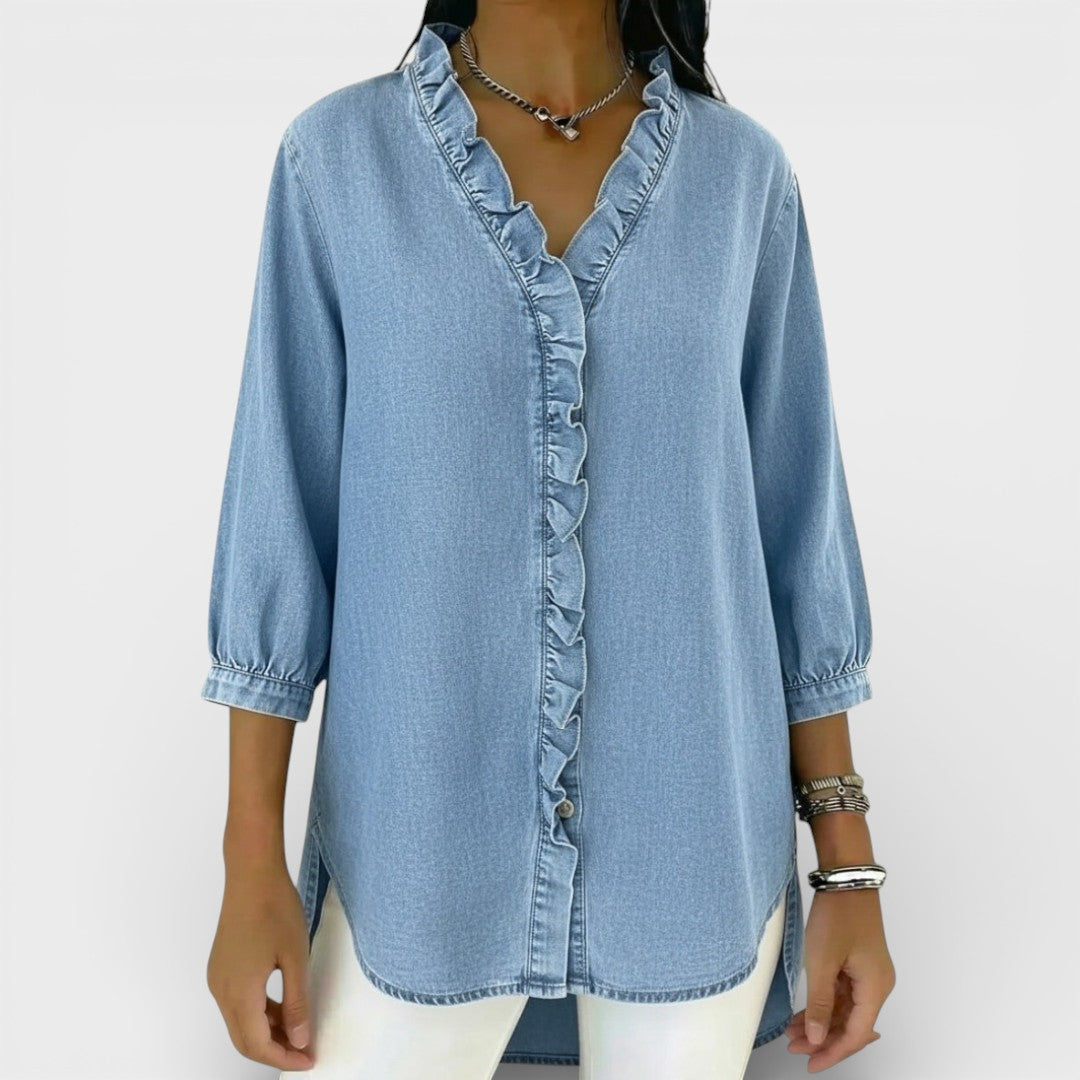 Raquel™ | Blusa Sofisticada con Volantes
