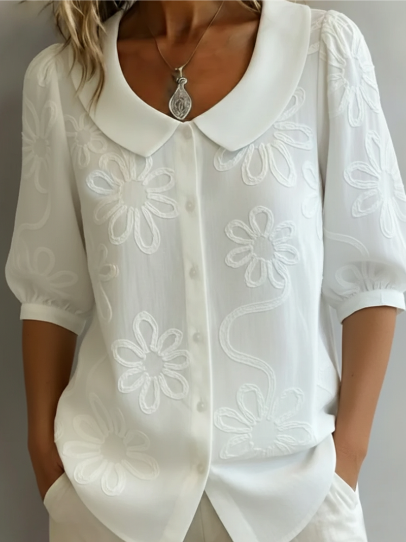Valeria™ | Blusa con Bordado Floral