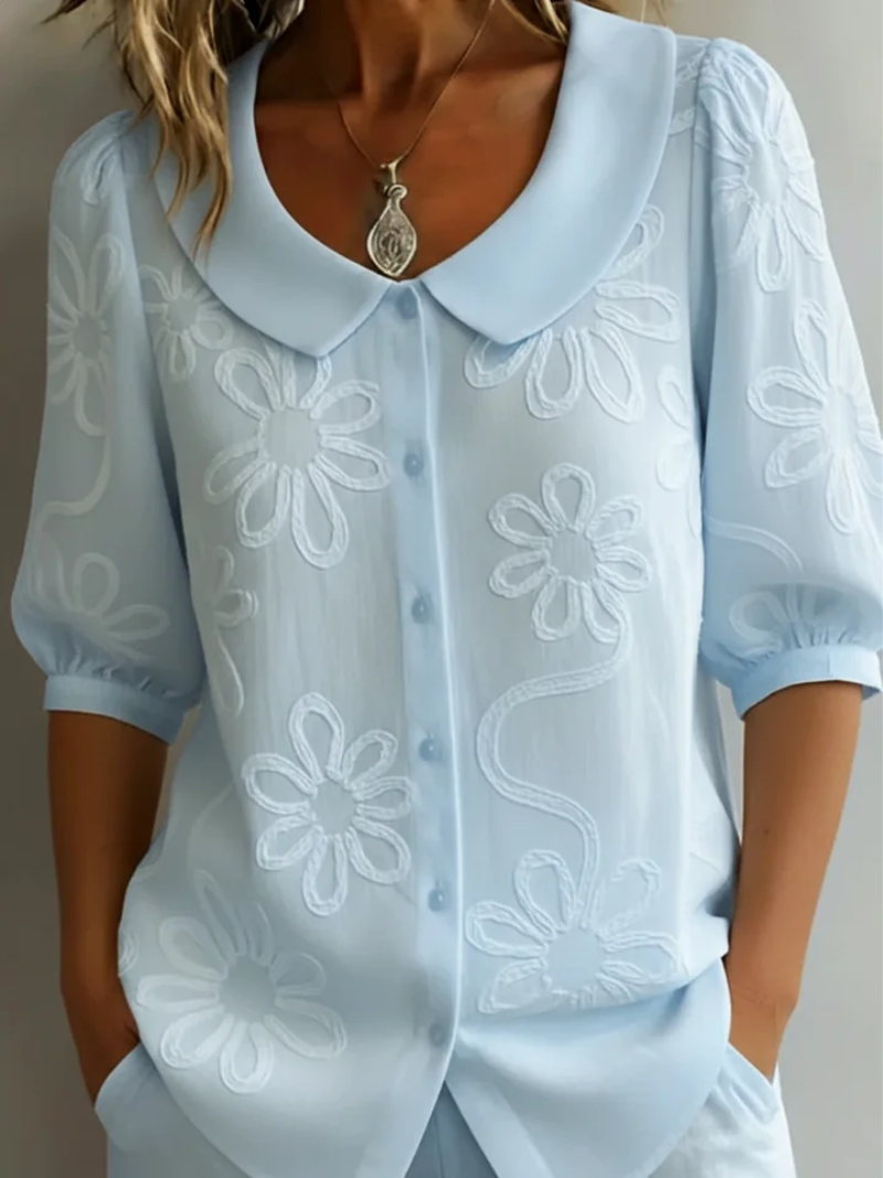 Valeria™ | Blusa con Bordado Floral