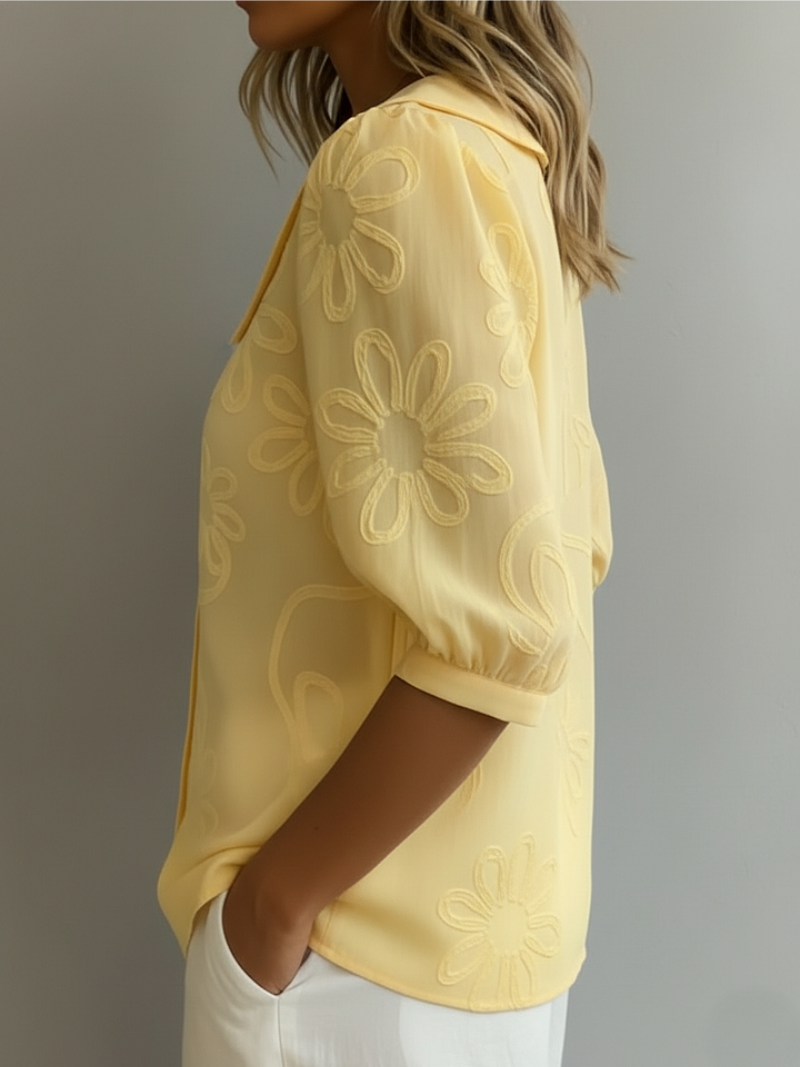 Valeria™ | Blusa con Bordado Floral