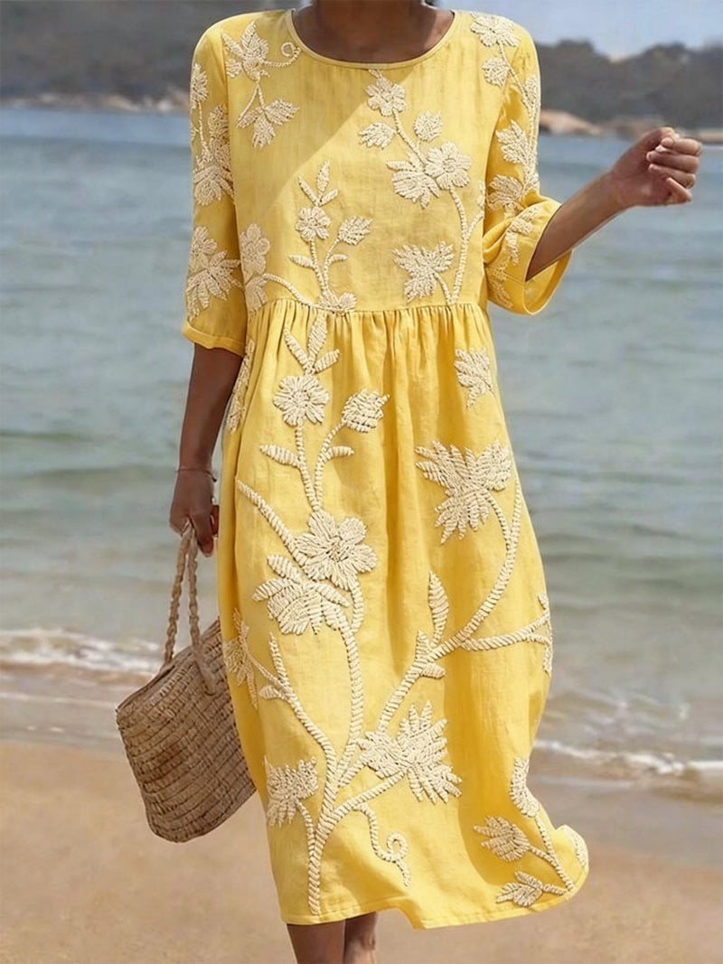 Rosalia™ | Vestido informal de mujer con estampado floral.