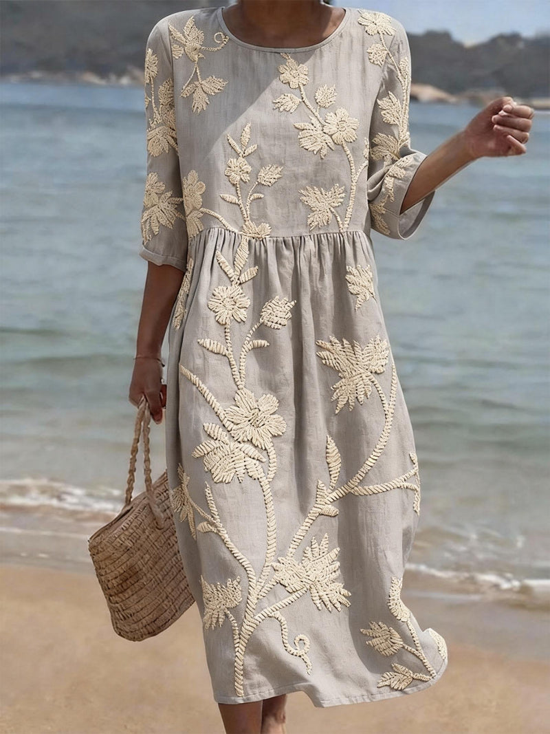 Selena™ | Vestido informal de mujer con estampado floral.