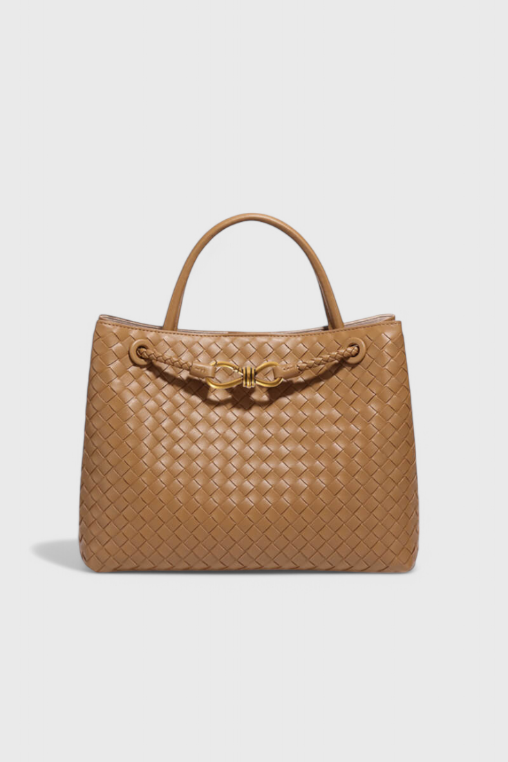 Mariela™ | Bolsa Diaria Tejida en Índigo