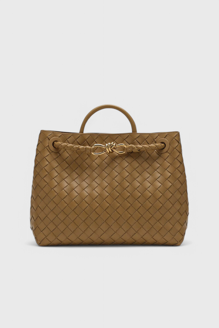 Mariela™ | Bolsa Diaria Tejida en Índigo