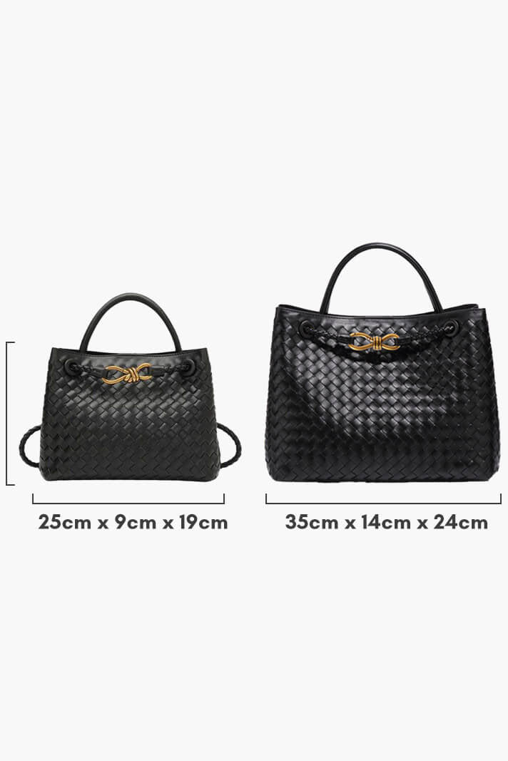 Mariela™ | Bolsa Diaria Tejida en Índigo