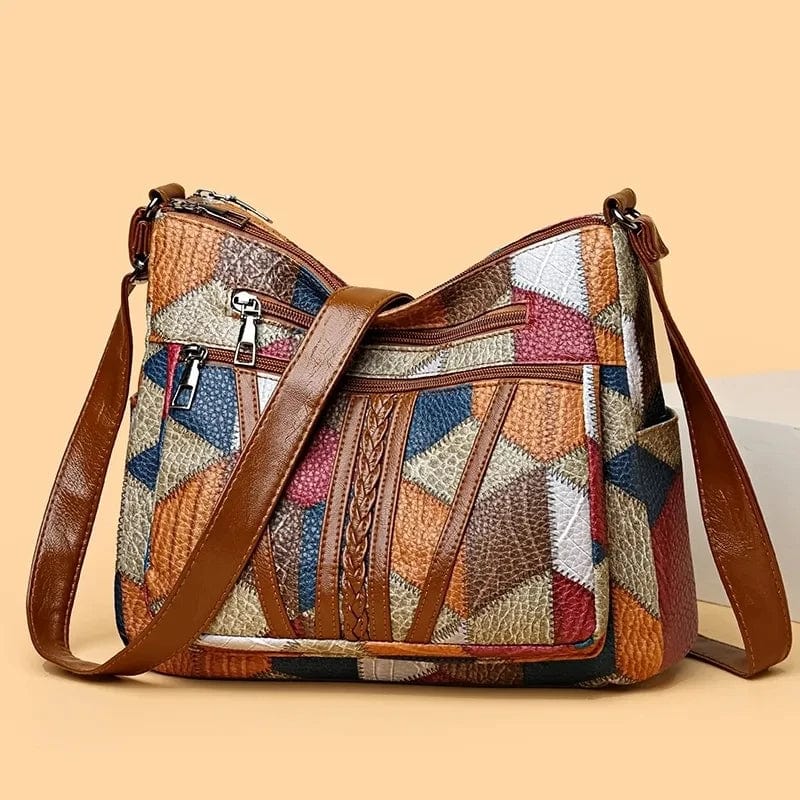 Almira™ | Bolso de cuero con diseño mosaico