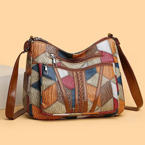 Almira™ | Bolso de cuero con diseño mosaico