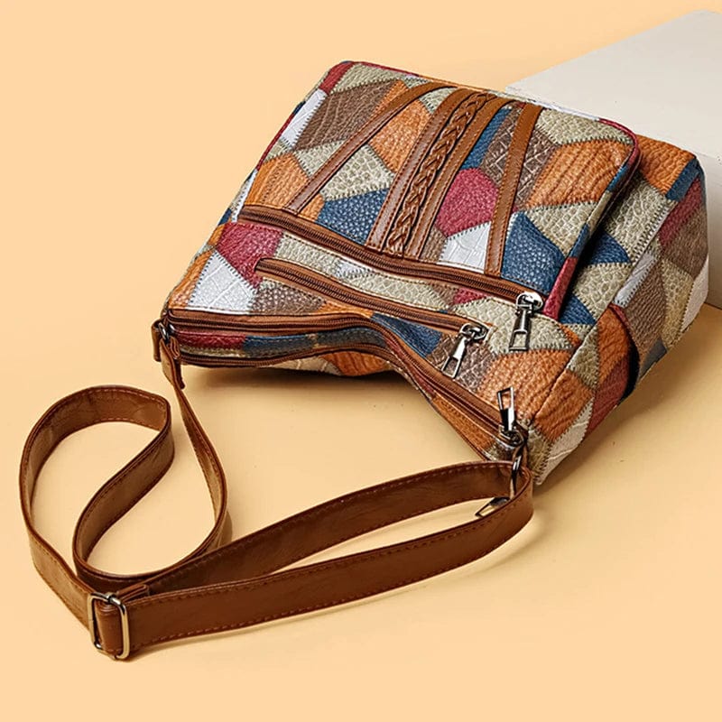 Almira™ | Bolso de cuero con diseño mosaico