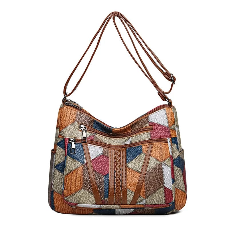 Almira™ | Bolso de cuero con diseño mosaico