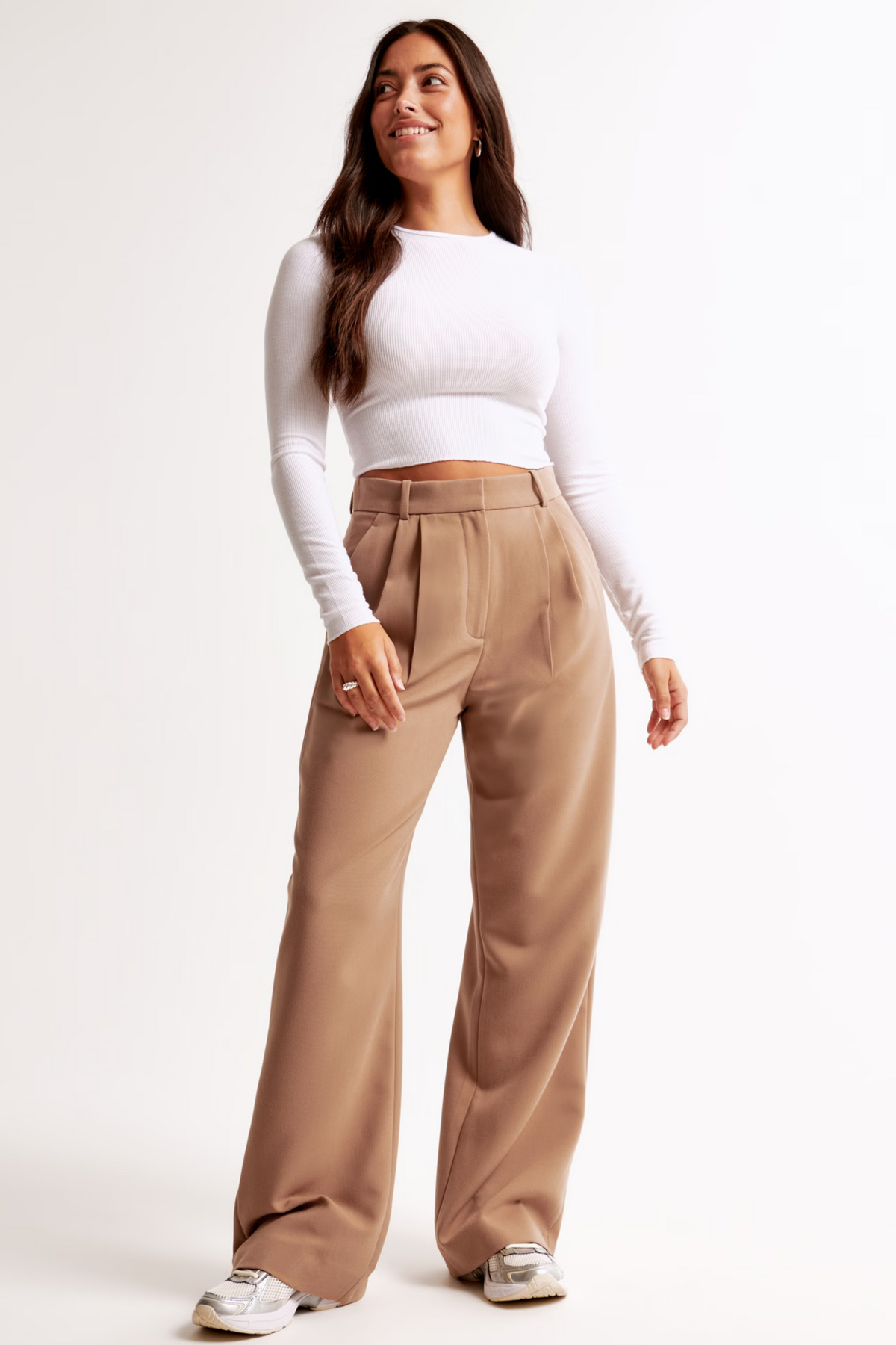Gabriela™ | Pantalones Tailored de Pierna Ancha