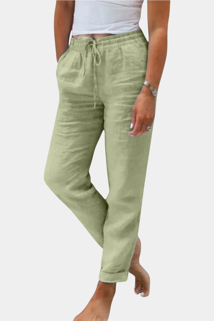 Adela™ | Pantalones de Lino Mezclado con Ajuste Relajado
