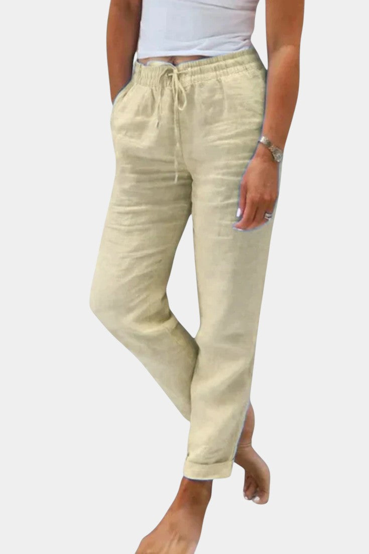 Adela™ | Pantalones de Lino Mezclado con Ajuste Relajado