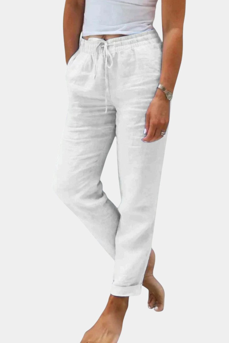 Adela™ | Pantalones de Lino Mezclado con Ajuste Relajado
