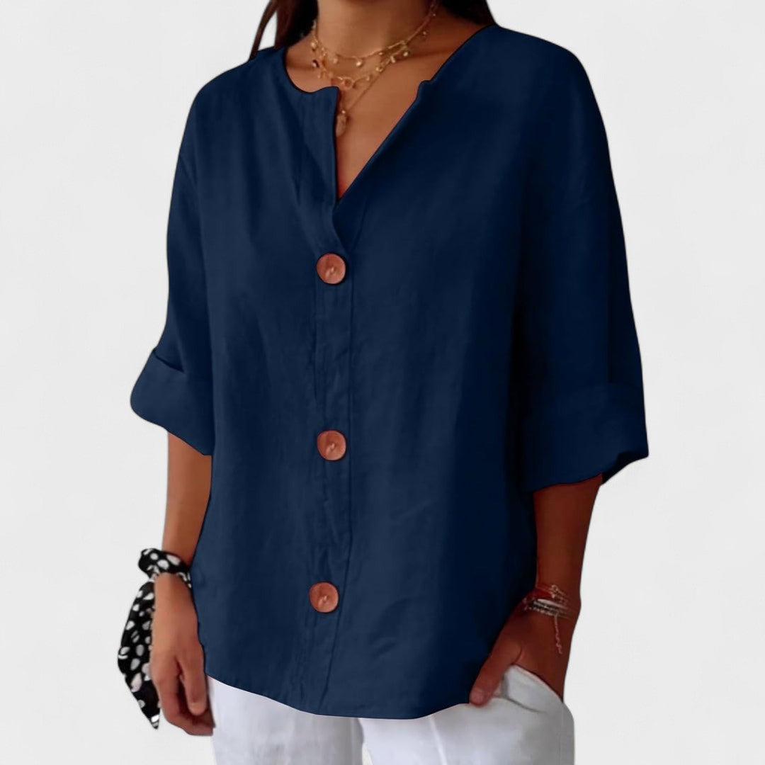 Carmen™ | Blusa Casual de Lino